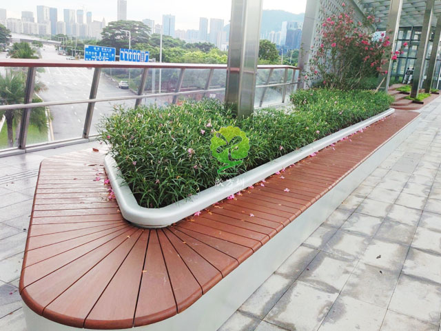 不銹鋼花池坐凳美化深圳前?？缃止珗@G9天橋城市戶外景觀